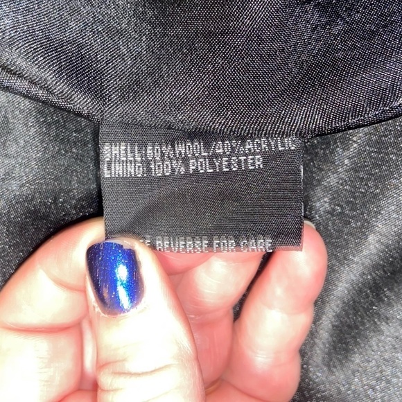 Vintage Wool Pea Coat Honee Pink Barbie Buttons Size Medium - Picture 6 of 8